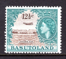 Basutoland 1961-63 Decimal Pictorials - 12½c Aeroplane Over Lancers Gap HM (SG 76) - 1933-1964 Colonie Britannique