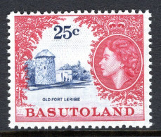 Basutoland 1961-63 Decimal Pictorials - 25c Old Fort Leribe HM (SG 77) - 1933-1964 Crown Colony