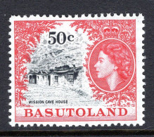 Basutoland 1961-63 Decimal Pictorials - 50c Mission Cave House HM (SG 78) - 1933-1964 Crown Colony