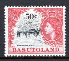 Basutoland 1961-63 Decimal Pictorials - 50c Mission Cave House HM (SG 78) - 1933-1964 Colonie Britannique