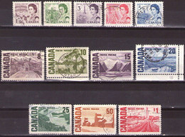 Canada 1967 - ELIZABETH II - Mi 398-409 - USED - Used Stamps
