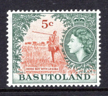 Basutoland 1964 Decimal Pictorials - New Wmk. - 5c Herd Boy HM (SG 88) - 1933-1964 Colonia Británica