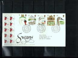 Great Britain 1993 Swans FDC - Zwanen