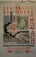 Centenaire Du Timbre Poste Exposition 1985 Affiche 60 X 40 Cms (pliée) - Cartas & Documentos