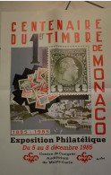 Centenaire Du Timbre Poste Exposition 1985 Affiche 60 X 40 Cms (pliée) - Storia Postale