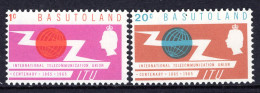 Basutoland 1965 ITU Centenary Set HM (SG 98-99) - 1965-1966 Autonomía Interna