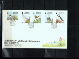 Alderney 1994 Birds FDC - Marine Web-footed Birds