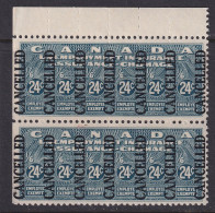 Canada Revenue (Federal), Van Dam FU1, MNH Pair, Specimen - Fiscaux