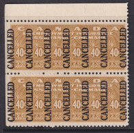 Canada Revenue (Federal), Van Dam FU4, MNH Pair, Specimen - Fiscali