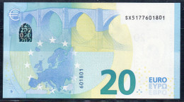 EURO 20  ITALIA SX  S027  "17"  LAGARDE  UNC - 20 Euro