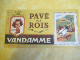 Buvard Ancien/Pain D'épices/ Pavé Des Rois/VANDAMME/ Choisy Le Roi (Seine) /Roi Fainéant/Vers 1950-1960      BUV690 - Pan De Especias