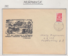 Russia 45th. Ann. Arrival First Allied Convoy Ca  Murmansk 11.01.1987 (FN180) - Eventi E Commemorazioni
