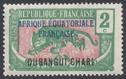 OUBANGUI 1924-5 - Yvert 44* (L) - Soprastampato | - Neufs