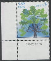 Estonia:Unused Stamp Estonian Republic 90, Oak Tree, Corner!, 2008, MNH - Estonie