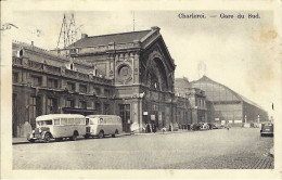 Autobusse In Charleroi, Belgien, Nordbahnhof, Gelaufen 1934 - Bus & Autocars