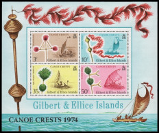 Gilbert Und Ellice 1974 - Mi-Nr. Block 1 ** - MNH - Schiffe / Ships - Îles Gilbert Et Ellice (...-1979)