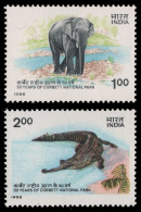 Indien 1986 - Mi-Nr. 1073-1074 ** - MNH - Wildtiere / Wild Animals - Ungebraucht