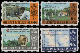 Gilbert Und Ellice 1973 - Mi-Nr. 213-216 ** - MNH - WMO - Gilbert- Und Ellice-Inseln (...-1979)
