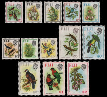 Fidschi 1971 - Mi-Nr. 276-287 Y ** - MNH - Vögel, Blumen / Birds, Flowers - Fiji (...-1970)