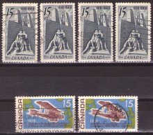 Canada 1968-1969 - ELIZABETH II - Mi 427,436 - USED - Oblitérés