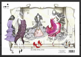 Finland 2009. Scott #1488 (U) Women's Fashion  *Complete Miniature Sheet* - Oblitérés