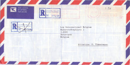 Enveloppe Omslag - Jan Smutslug Hawe Airport Johannesburg à Antwerpen - 1990 - Covers & Documents