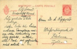 NORWAY - 1924 - STAMP SEALED POSTCARD TO GERMANY.. - Lettres & Documents