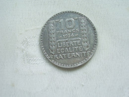 PIECE DE 10 FRANCS  EN ARGENT TURIN 1934 - 10 Francs