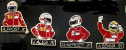 @@ Automobile F1 4 Pilotes PROST ALESI BERGER SENNA 1991 MARLBORO @@aut55 - F1