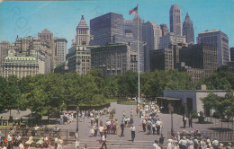 CARTOLINA  NEW YORK CITY,NEW YORK,STATI UNITI-BATTERY PARK:SITE OF WEST BATTERY FORTIFICATION NOW KNOWN-NON VIAGGIATA - Parchi & Giardini