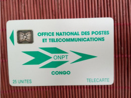 Congo Phonecard 25 Units  Used Rare - Congo
