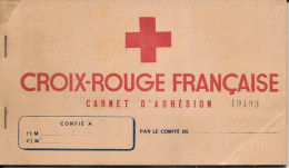 Carnet D'adhésion Croix Rouge Française 1946 20 Carte Avec Bordereau Récapitulatif Etat Proche Du Neuf N°19193 - Rode Kruis