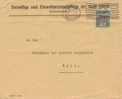 [A5] Freiwillige & Einwohner-Armenpflege Stadt Zürich 1928 > Zürcher Heilstätte Wald - Seidengasse - No. 336 - Vrijstelling Van Portkosten