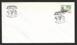 Portugal Cachet Commémoratif  Festas Do Colete Encarnado Vila Franca De Xira 1981 Event Pmk Campino Cheval Horse Rider - Postal Logo & Postmarks