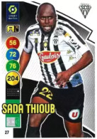 27 Sada Thioub - Angers SCO - Panini Adrenalyn XL LIGUE 1 - 2021-2022 Carte Football - Trading Cards