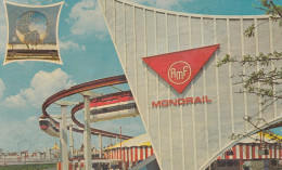 CARTOLINA  NEW YORK CITY,STATI UNITI-THE MONORAIL-NEW YORK WORLD'S FAIR 1964-1965-"PEACE THROUGH UNDERSTANDING"-NON VIAG - Exhibitions