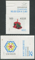 Estonia:Unused Stamps Christmas 2009, Corners!, 2009, MNH - Estonie