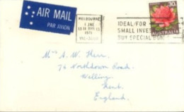 AUSTRALIA - 1971- STAMP COVER TO ENGLAND. - Cartas & Documentos