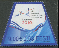 Estonia:Unused Stamp European Figure Skating Championships, 2010, MNH - Estonie