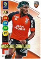 123 Andreaw Gravillon - FC Lorient - Panini Adrenalyn XL LIGUE 1 - 2021-2022 Carte Football - Trading Cards