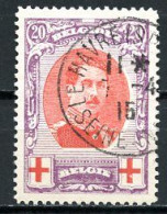 BE   134A    Obl   ---   Dent. 12  --  Excellent Centrage   --  Obl Ste Adresse   --   COB : 45 Euros - 1914-1915 Croix-Rouge