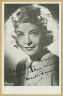 Marthe Dugard (1905-1984) - Comédienne Belge - Photo Dédicacée - 50s - Actores Y Comediantes 