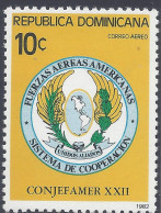 Dominican Republic American Air Force Cooperation System Sc C358 MNH 1981 - Dominicaine (République)
