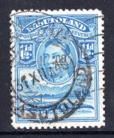 Basutoland 1938 KGVI Crocodile & Mountains - 1½d Light Blue Used (SG 20) - 1933-1964 Kronenkolonie