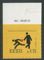 Estonia:Unused Stamp European Culture Capital Tallinn, Corner!, 2010, MNH - Estonie