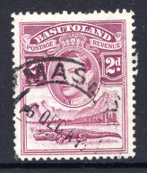 Basutoland 1938 KGVI Crocodile & Mountains - 2d Bright Purple Used (SG 21) - 1933-1964 Kolonie Van De Kroon