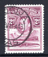 Basutoland 1938 KGVI Crocodile & Mountains - 2d Bright Purple Used (SG 21) - 1933-1964 Kolonie Van De Kroon