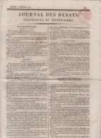 JOURNAL DES DEBATS 07 01 1817 - CARCAN - LOI SUR LES ELECTIONS / COLLEGES ELECTORAUX / CENS - 1800 - 1849