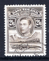 Basutoland 1938 KGVI Crocodile & Mountains - 2/6 Sepia Used (SG 26) - 1933-1964 Colonia Britannica