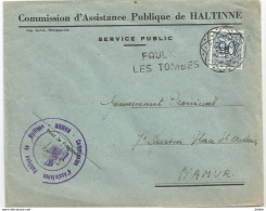 _6Rm-076: N° 858:  20  III  1952: Diamantstempel + Stationstempel: FAULX LES TOMBES > Namur - 1951-1975 León Heráldico